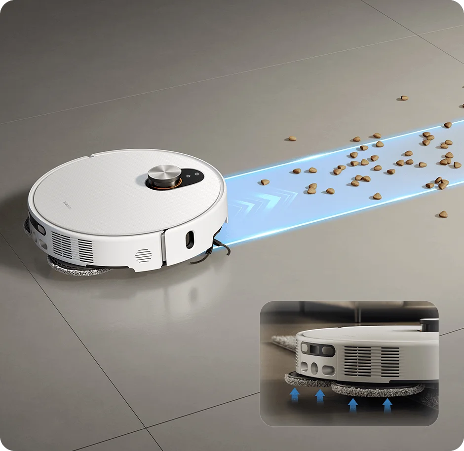 جاروبرقی رباتیک شیائومی مدل Xiaomi Robot Vacuum 5 حرکت خودکار پد‌ها