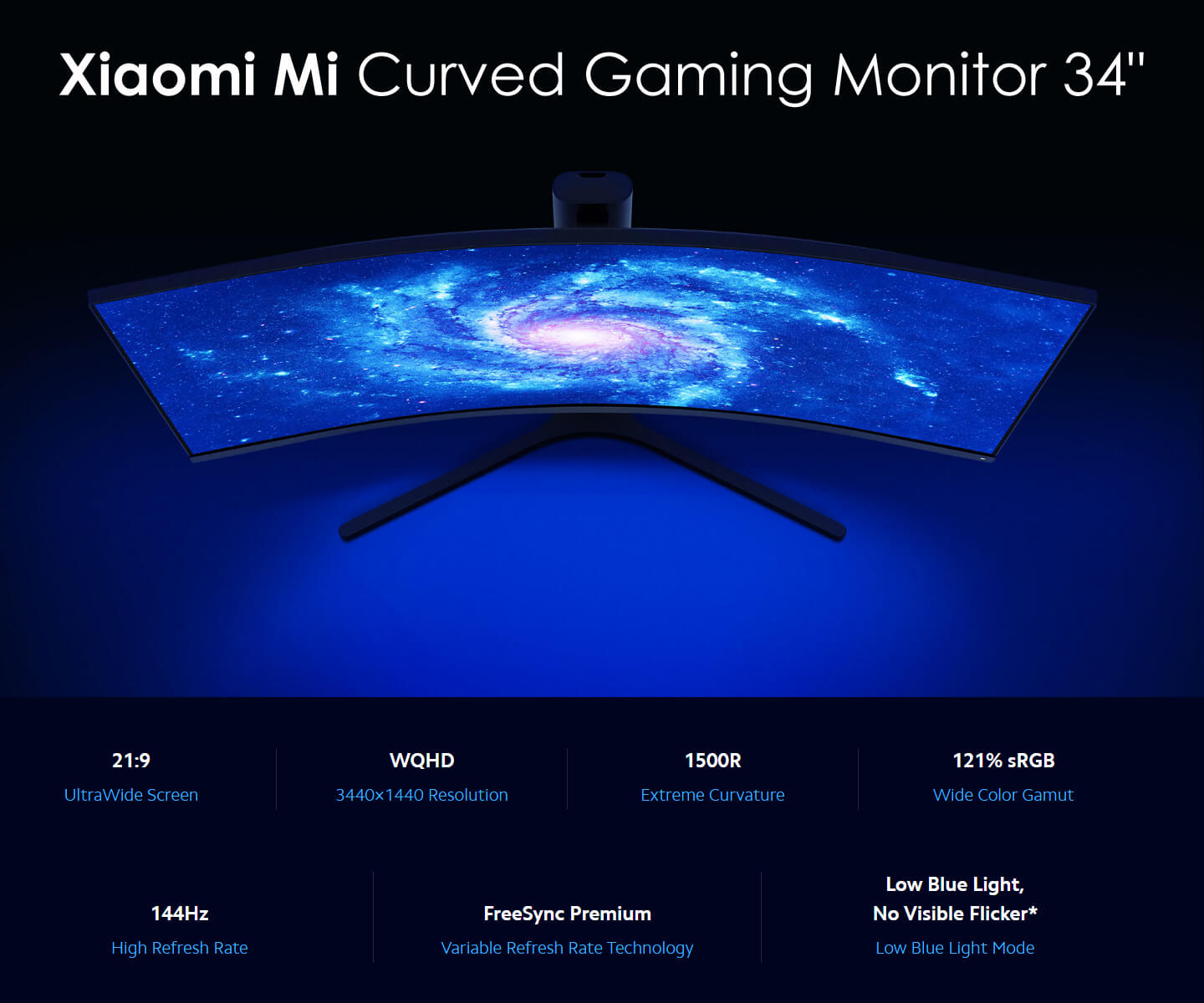MI Curved Gaming monitor 34