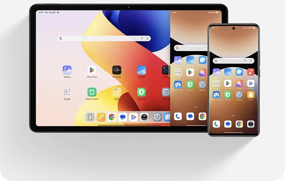 سیستم عامل هایپر os تبلت هوشمند شیائومی Redmi Pad 2 Pro
